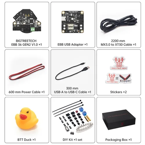 Vista 6 de BIGTREETECH EBB 36 GEN2 Extrusora Breakout Adaptador Soporte CAN y USB Comunicación para Nema14 1.417 in Motor paso a paso
