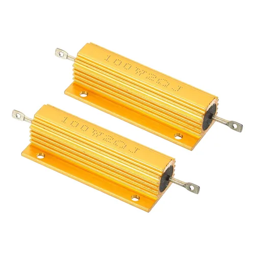 Vista 28 de PATIKIL 100 W 0,01 Ohm Resistencia con carcasa de aluminio, 2 paquetes de resistencias con carcasa de aluminio, resistencias bobinadas en caja
