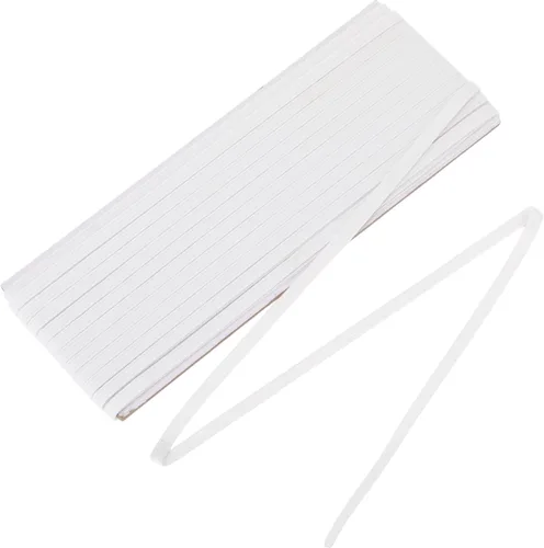 Vista 12 de Shappy Banda elástica para coser de punto de 1/2 pulgada x 11 yardas (beige)