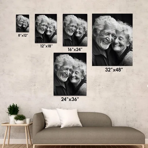 Vista 7 de Letrero de calle vintage de lienzo personalizado para parejas, nombre personalizado y fecha, impresión de lienzo de letrero de calle vintage