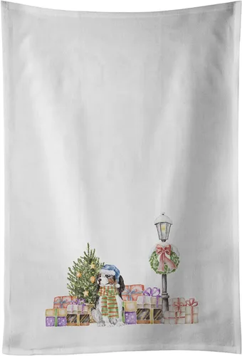 Vista 53 de Caroline's Treasures CK8100WTKT - Juego de 2 toallas de cocina con diseño de bulldog francés con diseño de país de las maravillas navideñas