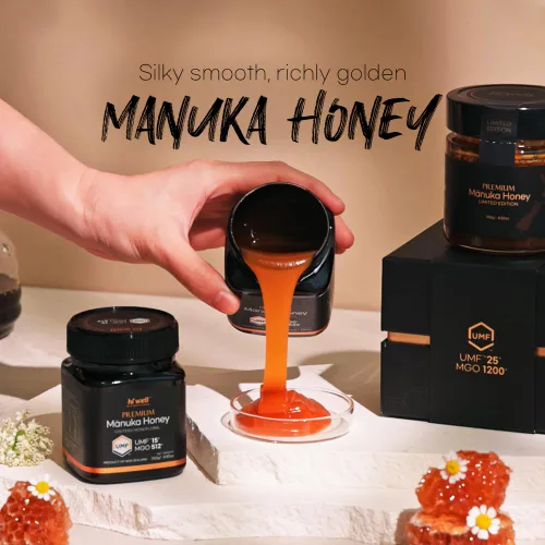 Vista 3 de Hi Well Premium Manuka Honey Certified Monofloral UMF 20+ MGO 830+ 8.82 oz
