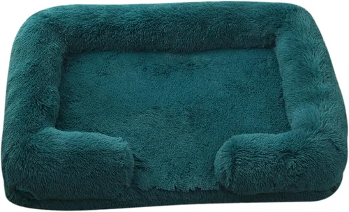 Vista 19 de Camas ortopédicas para perros de gran tamaño con forro impermeable y parte inferior antideslizante, cama rectangular lavable para perros y gatos
