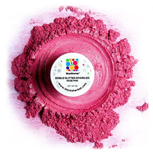 Vista 14 de Blacksherbet Purpurina comestible de albaricoque para bebidas, 0.18 oz, certificado KOSHER, purpurina y polvo para pasteles, fresas, magdalenas