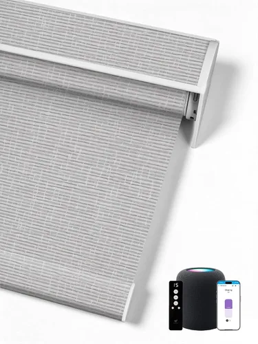 Vista 41 de SmartWings Persianas Enrollables Inteligentes Motorizadas con Filtro de Luz, Persianas Eléctricas con Control Remoto para Ventanas Compatibles