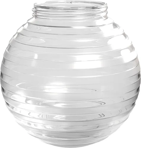 Vista 22 de KASTLITE Cubierta de bombilla de globo de 6 pulgadas con cuello roscado de 3.25 pulgadas, repuesto de plástico acrílico para pantallas de techo