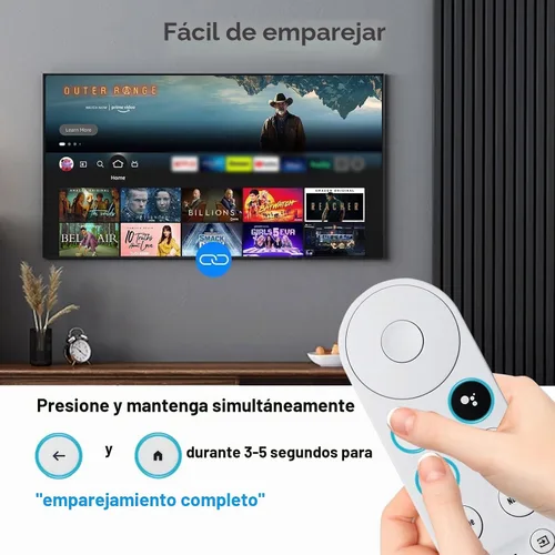 Vista 3 de G9N9N - Nuevo control remoto inteligente de voz para Google Chromecast TV, compatible con Google Chromecast 4k, Google TV Streamer 4K