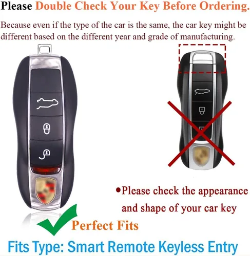 Vista 2 de SANRILY Funda inteligente para llave Porsche 2019 2020 con control remoto sin llave de protección completa