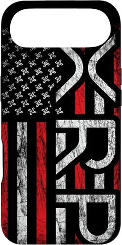 Vista 27 de iPhone 16 XRP Crypto - XRP criptomoneda - Bandera americana - Funda XRP