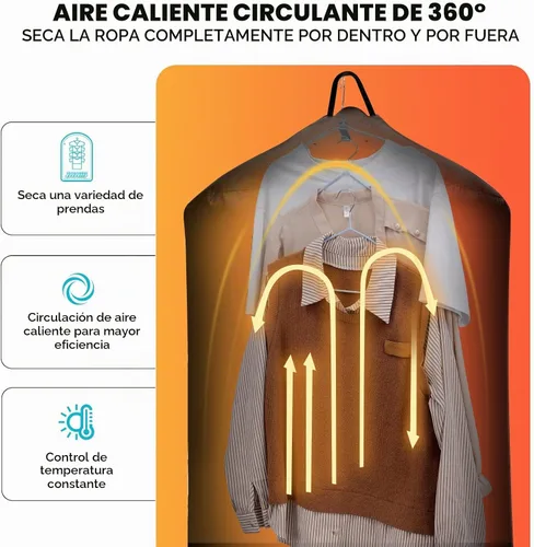 Vista 2 de Secadora de ropa portátil – Secadora de ropa de viaje – Ideal para pequeñas cargas de prendas ligeras, además de artículos pequeños como ropa