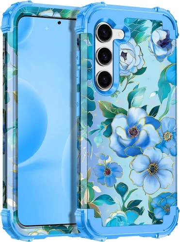 Vista 19 de Hekodonk Funda para Galaxy A15 5G, tres capas de alta resistencia a prueba de golpes, plástico duro+silicona suave, funda protectora de cuerpo Todo