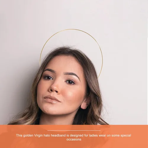 Vista 7 de FOMIYES Tocado dorado para boda de ángel, accesorios de material metálico para mujer