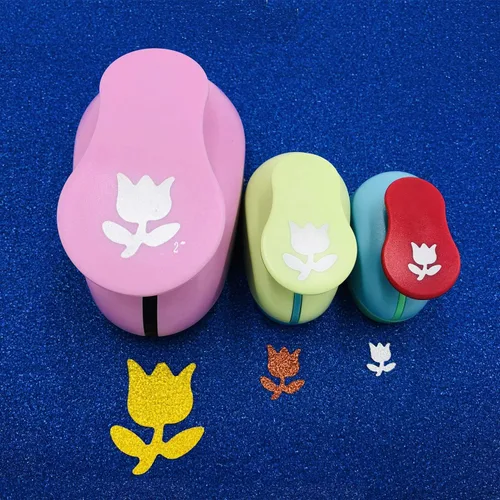 Vista 10 de Punchers de papel de 2 pulgadas, 1 pulgada y 5/8 pulgadas, 3 piezas, para álbumes de recortes, para manualidades (mariposa)