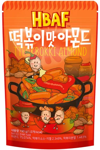Vista 13 de [Oficial Gilim HBAF] Maíz coreano horneado crujiente con almendras y nueces Nutritivo y sin gluten Almuerzo para niños, merienda para después