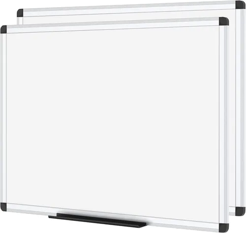Vista 12 de VIZ-PRO Pizarra magnética de borrado en seco, 36 x 24 pulgadas, paquete de 2, marco de aluminio plateado