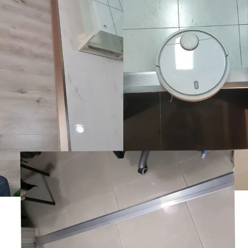 Vista 7 de Tiras de transición de aluminio para umbrales, reductor de rampa de umbral para puertas, baldosas de silla de ruedas, suelos de madera, borde