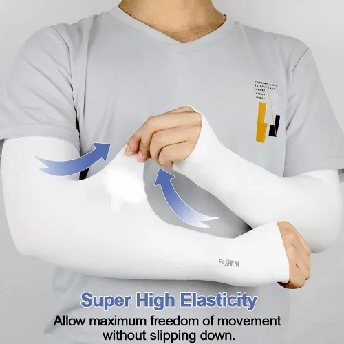 Vista 20 de beister 3/6 pares de mangas de brazo de enfriamiento UV protección solar unisex para deportes, ciclismo, golf, correr