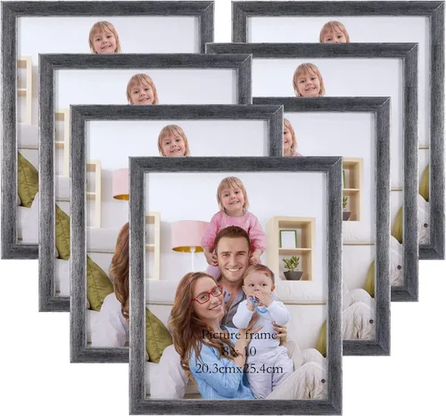 Vista 27 de Giftgarden - Juego de 7 marcos para fotos de 4 x 6 pulgadas, color negro, marcos para fotos de 4 x 6 pulgadas para pared o mesa