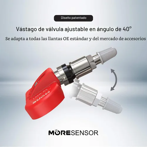 Vista 4 de MORESENSOR Signature Series - Sensor de presión de neumáticos TPMS de 315 MHz, paquete de 4 unidades Preprogramado para modelos seleccionados