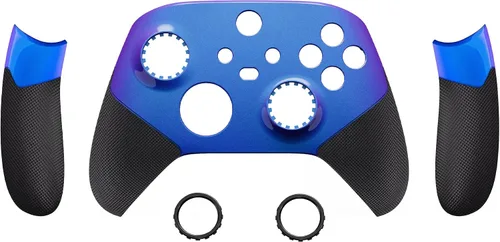 Vista 8 de eXtremeRate ASR versión Performance - Empuñaduras laterales de goma para Xbox Series X S, Chameleon Purple Blue Rediseñed Grip Handle Face Plate