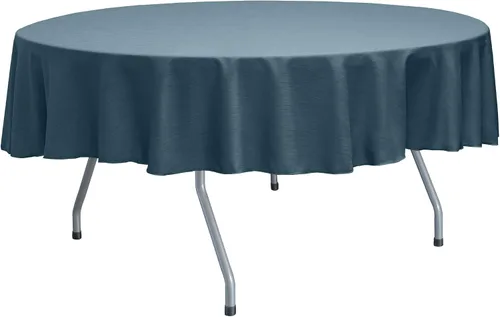 Vista 30 de Ultimate Textile Mantel redondo reversible Shantung Satin Majestic de 84 pulgadas, color rosa hielo