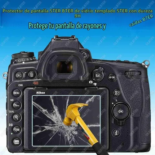 Vista 4 de ULBTER Protector de pantalla para Nikon D750 D780 y pantalla superior [2+2 unidades]