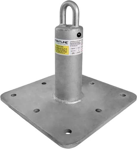 Vista 9 de Frontline Fall Protection Anclaje de techo comercial RO12 de 12 pulgadas Punto de anclaje para techos de acero galvanizado cumple con OSHA y ANSI