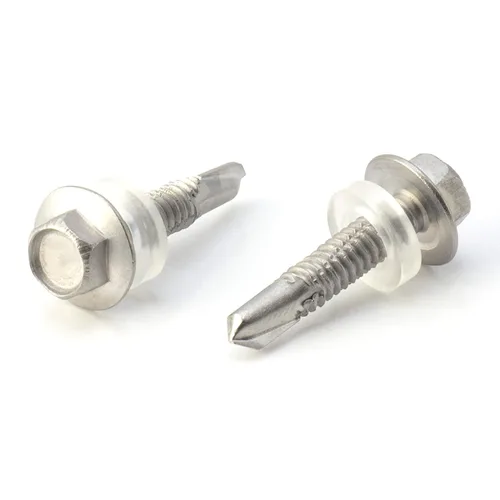 Vista 20 de THE CIMPLE CO Tornillo autoroscante de cabeza combinada #8, 1 pulgada de longitud, acero inoxidable 410 con cabeza hexagonal y Phillips, tornillo