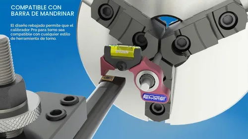 Vista 4 de 02-000 Pro - Ajuste rápido y preciso de la altura de la herramienta para torno del motor, alineación del eje del husillo, compatible con barra