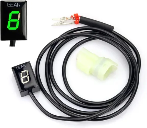 Vista 8 de Indicador de engranaje de motocicleta de 6 velocidades, indicador digital de engranajes, pantalla de engranajes impermeable, compatible con Yamaha