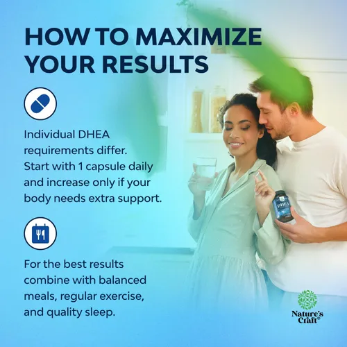 Vista 5 de Suplemento DHEA para mujeres y hombres – DHEA 25 mg por porción cápsulas para el equilibrio hormonal – Promueve la estabilidad del estado de ánimo