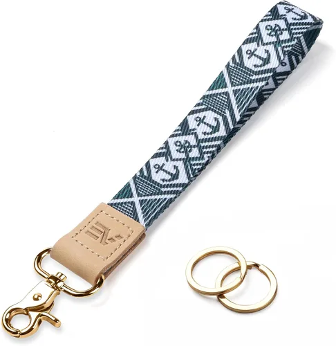 Vista 19 de EcoVision - Llaveros lindos con correa para llaves, llavero de muñeca para mujer, correa de insignia con 2 argollas para llaves