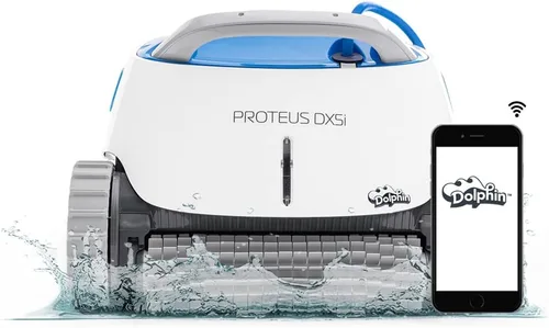 Vista 11 de Dolphin Proteus DX3 Aspiradora robótica automática para piscina, con escalada de paredes, cepillo de fregado activo, ideal para piscinas enterradas