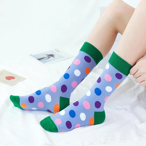 Vista 3 de Calcetines de vestir coloridos para hombre, calcetines divertidos y divertidos con estampados de estilo casual loco para hombre