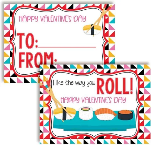 Vista 19 de AmandaCreation - Tarjetas para el día de San Valentín con chispas de chocolate con chispas de chocolate para regalar a amigos y compañeros de clase
