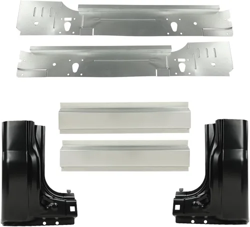 Vista 14 de G-PLUS Paneles de balancín interiores compatibles con Chevy Silverado 1500 2500 2500HD 3500 4 puertas cabina extendida 2000-2006, compatibles