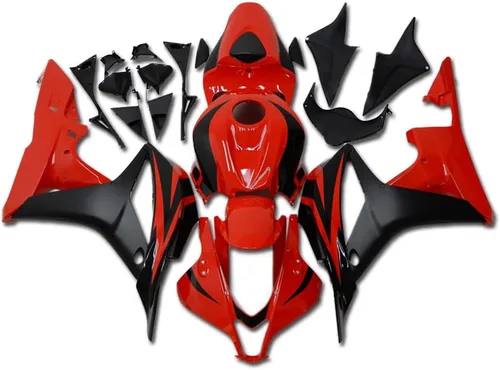 Vista 31 de Carenado negro brillante para Honda 2007 2008 CBR600RR CBR 600RR nueva inyección ABS plásticos cuerpo kit cuerpo trabajo 07 08