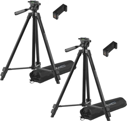 Vista 11 de Ravelli APLT2 Trípode de aluminio ligero de 50 pulgadas con bolsa