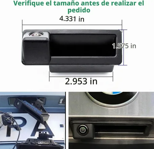 Vista 2 de Cámara de respaldo de vehículo con trayectoria inteligente dinámica línea guía móvil para BMW E82 E88 E84 E90 E91 E92 E93 E70 E60 E61 E39 3 5 X5 X6