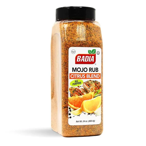 Vista 5 de Badia Mojo Rub Mezcla Cítricos 142 ml – Marinada de Ajo y Cítricos Picante – Audaz Sal Seco de Inspiración Latina con Naranja, Limón y Lima