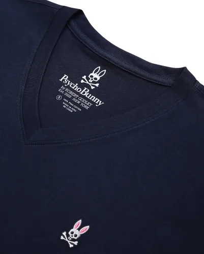 Vista 4 de Camiseta clásica con cuello en V gris para hombre - B6U100CRPC