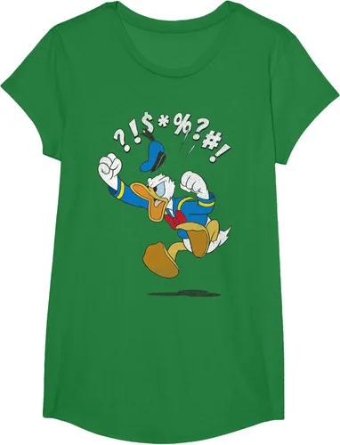 Vista 35 de Disney Mickey And Friends - Camiseta vintage de Donald Duck Angry Jump, Negro