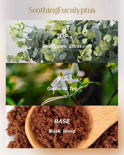 Vista 51 de M&SENSE Velas aromáticas de bayas cítricas, vela grande de lata de soja de 3 mechas, más de 40 horas de tiempo de combustión, cera vegana 100%