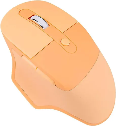 Vista 8 de Lomiluskr Ratón inalámbrico ergonómico de 2.4 G y Bluetooth de modo dual con cubierta de poliuretano, teclas sin sonido, colores dulces, compatible