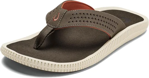 Vista 22 de OLUKAI Ulele Sandalias - Hombre Ceniza/Ceniza