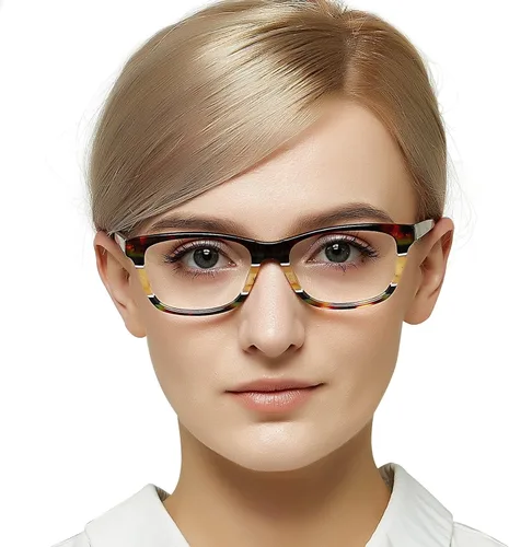 Vista 3 de OCCI CHIARI Eyeglasses Non-Prescription Optical Glasses Fashion Eyewear Half Frame With Clear Lenses