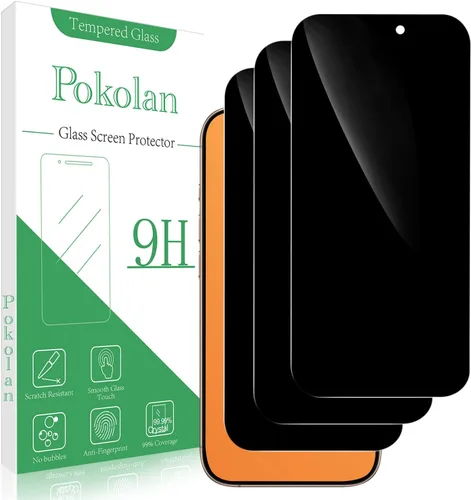 Vista 12 de Pokolan Protector de pantalla de privacidad diseñado para iPhone 11 Pro Max Negro