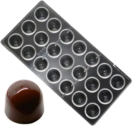 Vista 32 de Grainrain molde de chocolate de policarbonato, molde de barra de chocolate de policarbonato en forma de corazón, regalo para el día de San Valentín 1