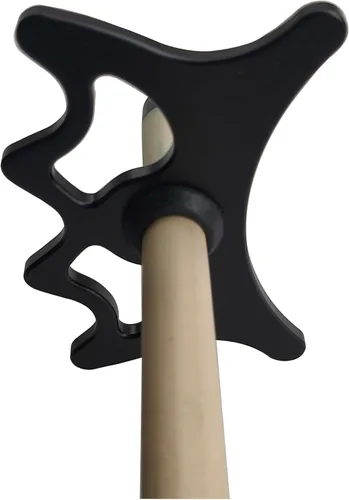 Vista 3 de Cabeza de puente de taco de billar portátil de aluminio deslizante Negro