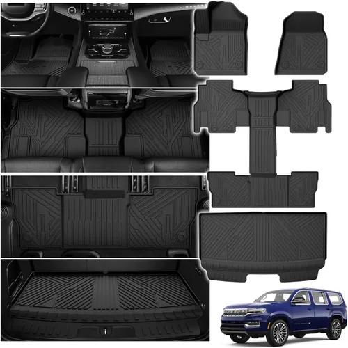 Vista 46 de Powerty Alfombrillas para Jeep Grand Cherokee L 2021-2025 (solo reposabrazos central de 6 plazas sin segunda fila), accesorios de revestimiento